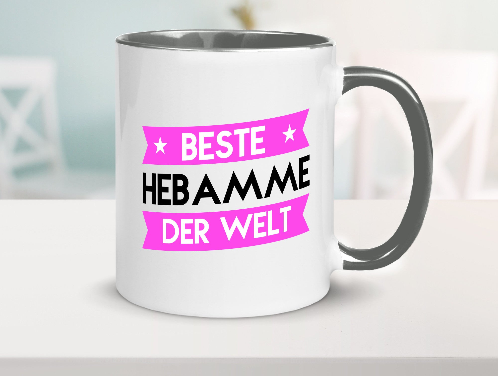 Beste Hebamme | Geburtshilfe lustiger Spruch Geschenk Humor Geschenkidee Tasse