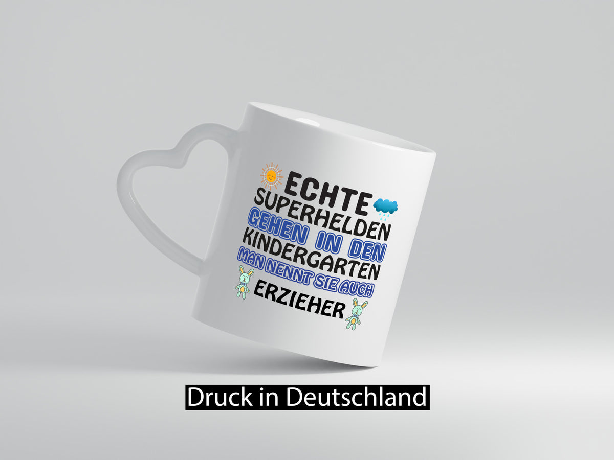 Superheld Erzieher | Tasse Kindergärtner Kindergarten lustiger Spruch Geschenk