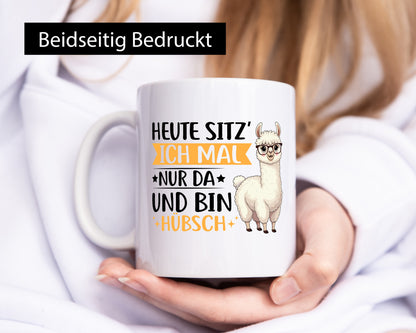 Heute bin ich nur Hübsch | Lama Alpaka Geschenk Humor Geschenkidee lustiger
