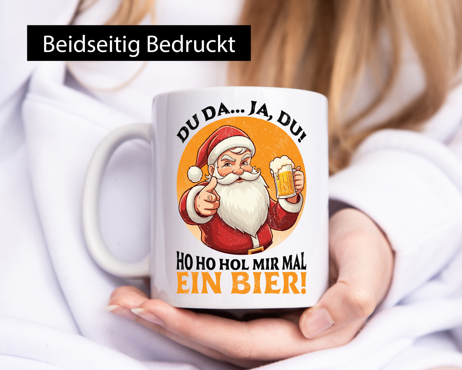 Hol mir mal ein Bier | Ugly Christmas Santa lustig Humor Geschenkidee Geschenk