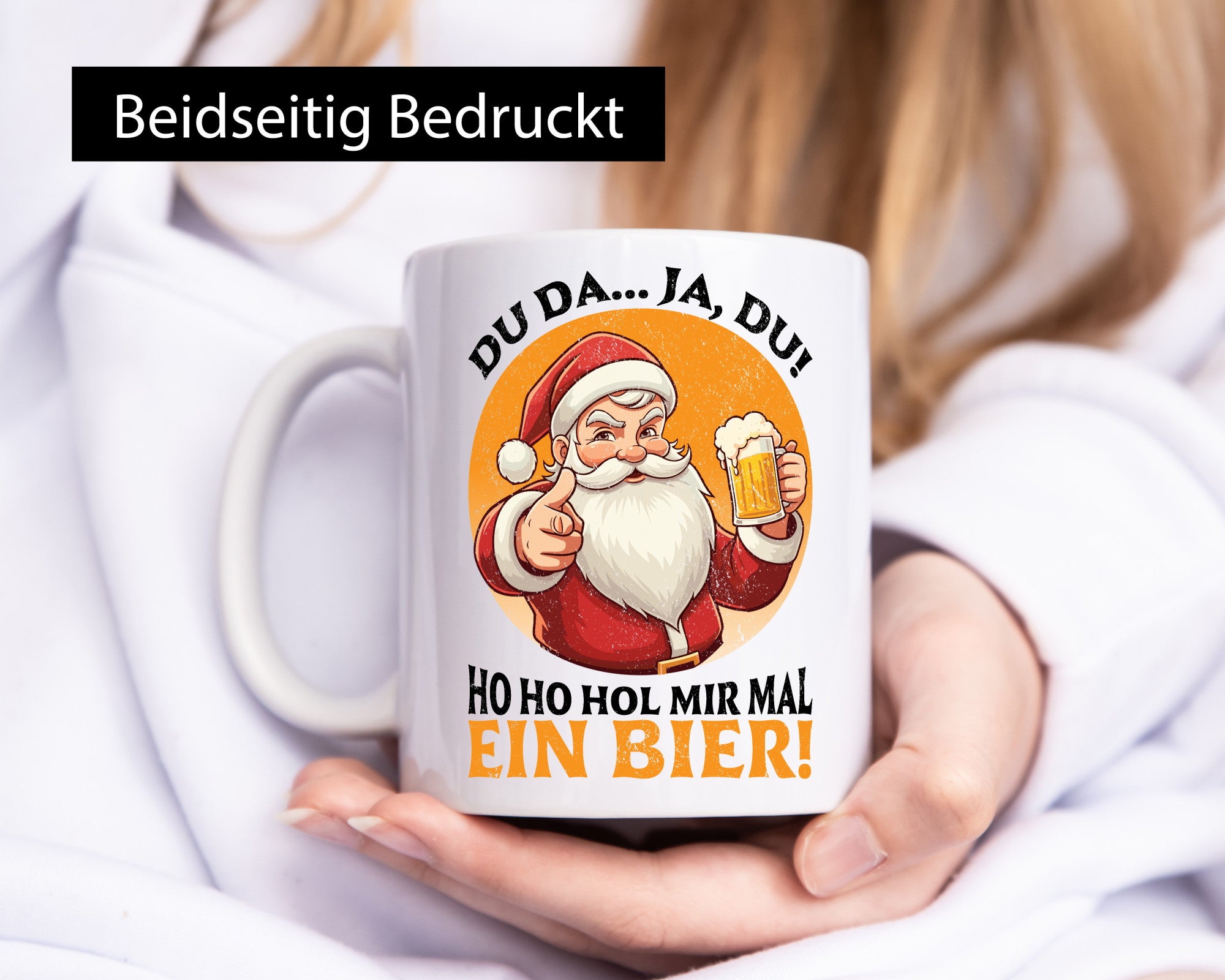 Hol mir mal ein Bier | Ugly Christmas Santa lustig Humor Geschenkidee Geschenk