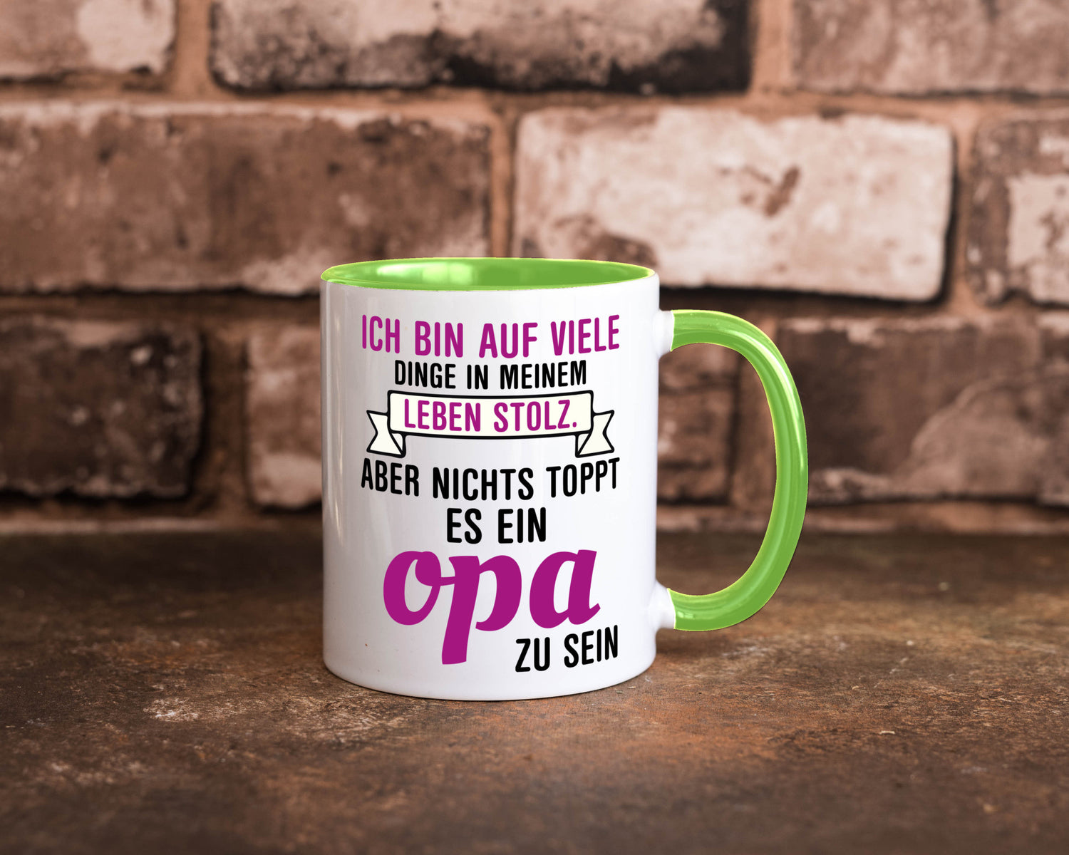 Opa Tasse | Stolzer Großvater Vatertag Enkelkinder Geschenk Familie
