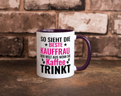 Kaffee trinkt: Kauffrau | Kauffrauen lustiger Spruch Geschenk Humor
