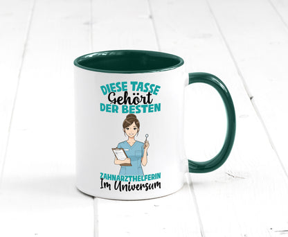 Im Universum: Zahnarzthelferin | Zahnmedizin Humor Geschenkidee Tasse