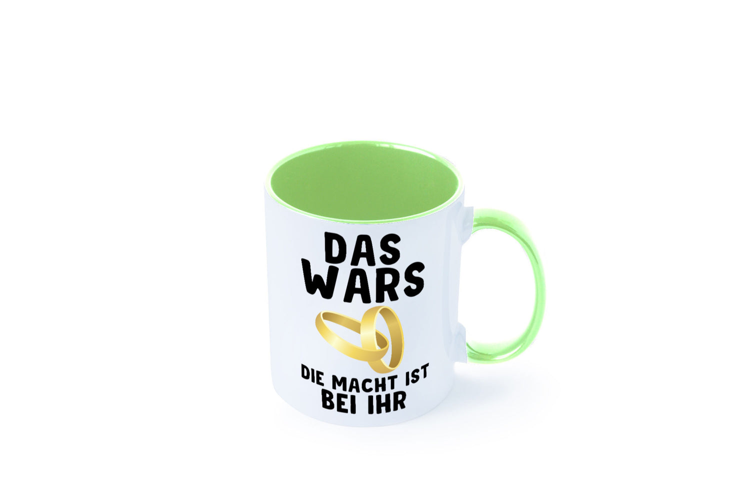 Die macht ist bei ihr | Hochzeit Tasse Ehemann Ehe Geschenk Humor Geschenkidee