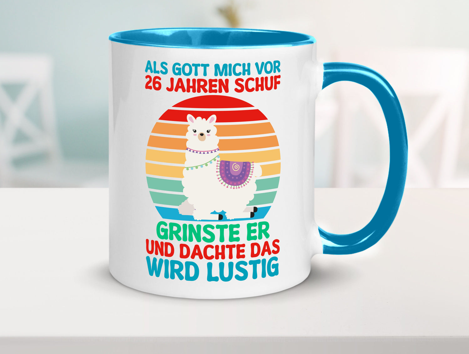 26. Geburtstag | 26 Jahre Gut Schuf mich Lama v2 lustiger Spruch Geschenk