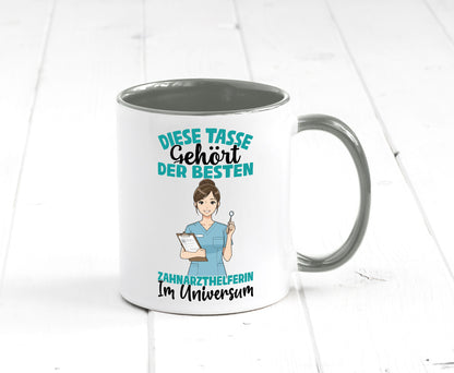 Im Universum: Zahnarzthelferin | Zahnmedizin Humor Geschenkidee Tasse