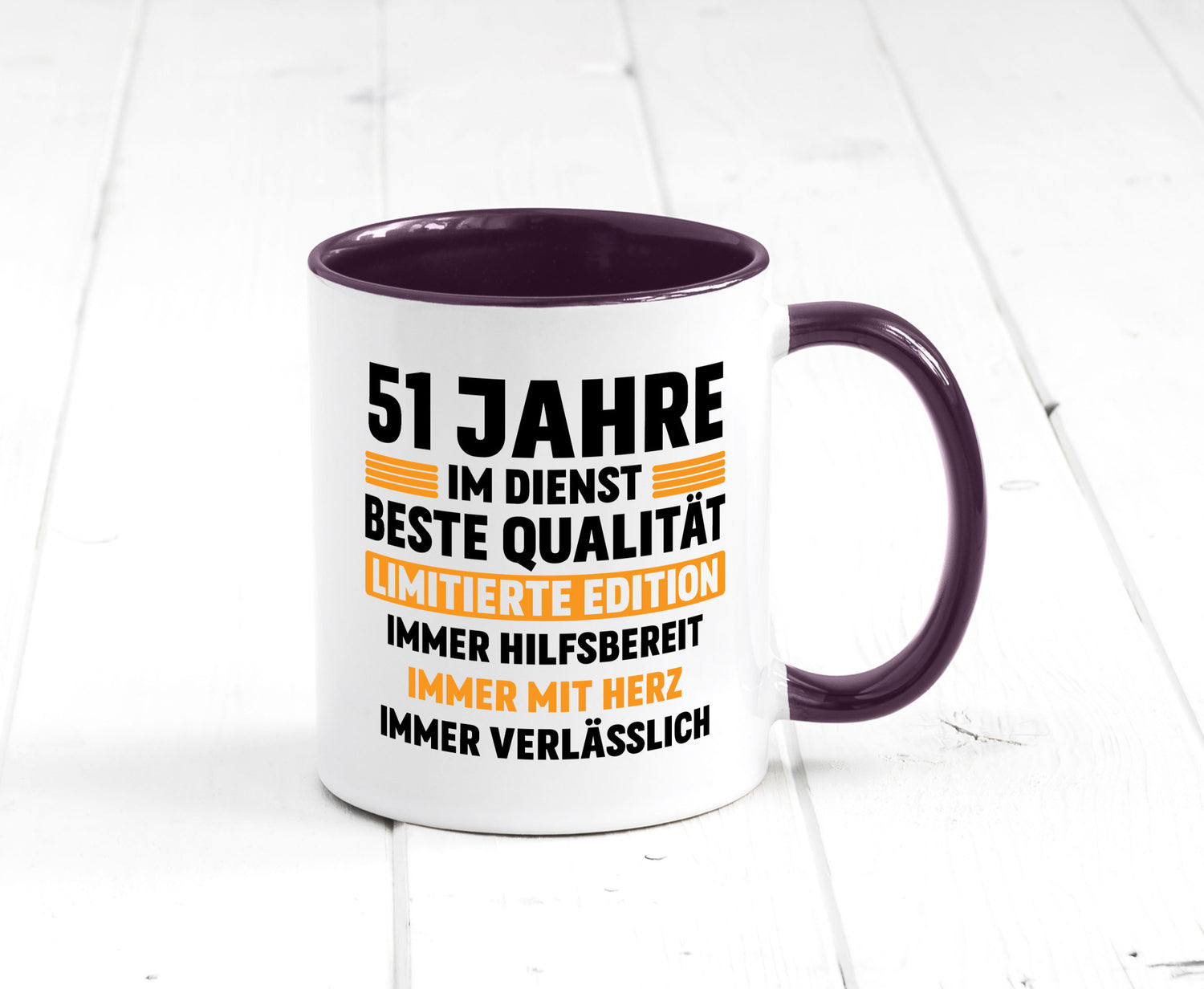 51 Jahre im Dienst | Jubiläum Arbeit lustiger Spruch Geschenk Kollegen Büro