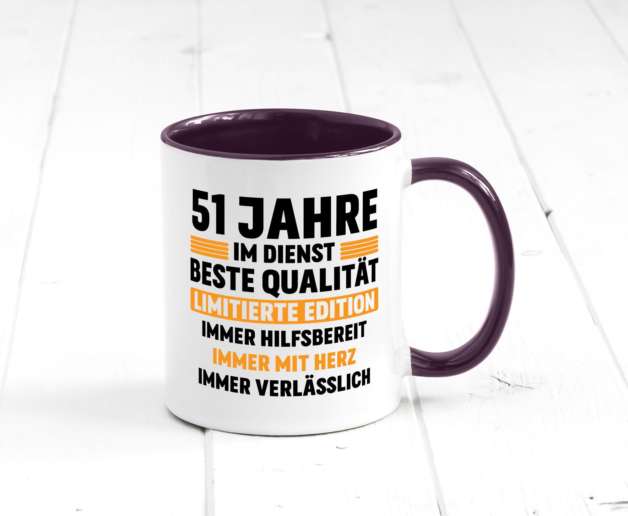 51 Jahre im Dienst | Jubiläum Arbeit lustiger Spruch Geschenk Kollegen Büro
