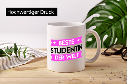 Beste Studentin | Uni Studium Universität Geschenkidee Humor Tasse