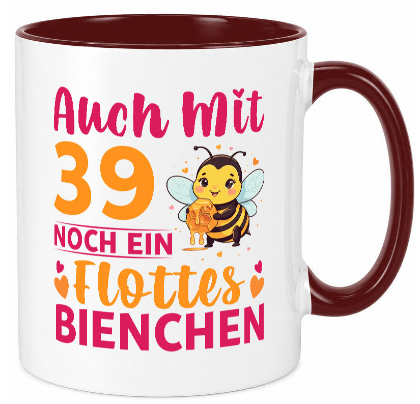39. Geburtstag | Flottes Bienchen 39 Jahre lustiger Spruch Geschenk