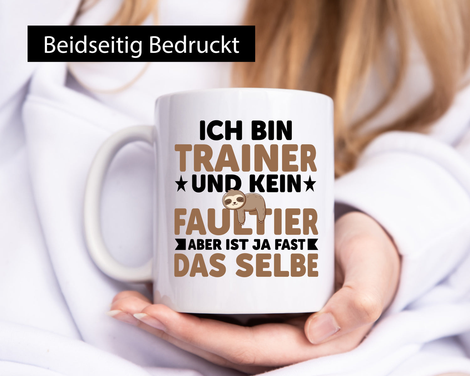 Ich bin kein Faultier: Trainer | Verein Sport v2 lustiger Spruch Geschenk