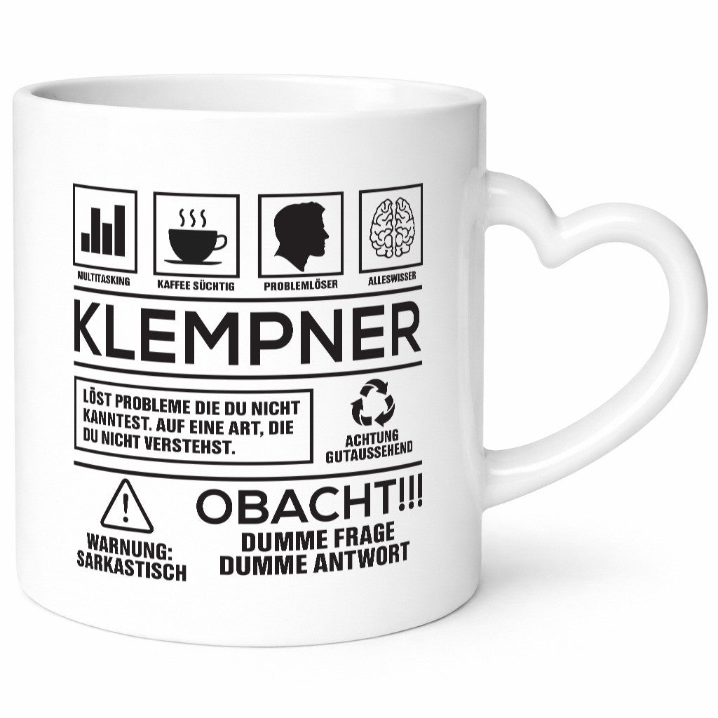 Achtung Probleme Klempner | Beruf klempnern Geschenkidee Arbeit Kollegen Büro