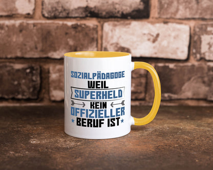Superheld Sozialpädagoge | Pädagoge lustig Humor Geschenkidee Geschenk Tasse