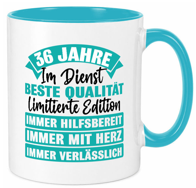 36 Jahre im Dienst | Jubiläum Arbeit Geschenk Kollegen Büro lustiger Spruch