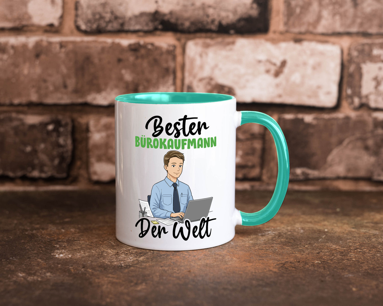 Bester Bürokaufmann | Kaufmann v2 lustig Arbeit Kollegen Büro Geschenk Tasse