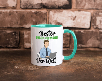 Bester Bürokaufmann | Kaufmann v2 lustig Arbeit Kollegen Büro Geschenk Tasse