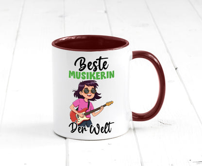 Beste Musikerin | Musik Musikantin v2 Geschenkidee Humor Tasse
