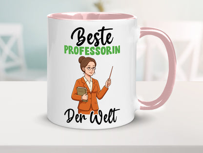 Beste Professorin | Uni Universität v2 Humor Geschenkidee Tasse