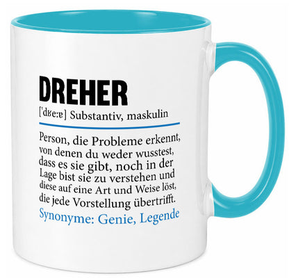 Dreher Humor | Fräser Zerspannungsmechaniker Geschenkidee Tasse