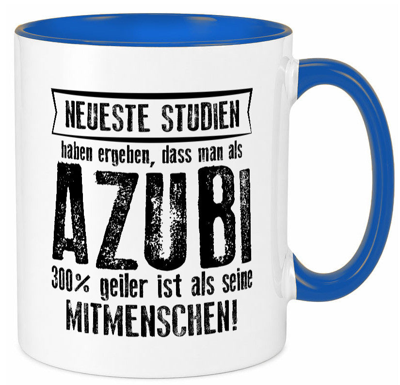 Neuste Studien: Azubi | Ausbildung Lehre Lehrling lustig Humor Geschenkidee Tasse
