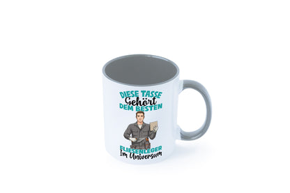 Im Universum: Fliesenleger | Fliesenlegen Bau Geschenk Humor Geschenkidee