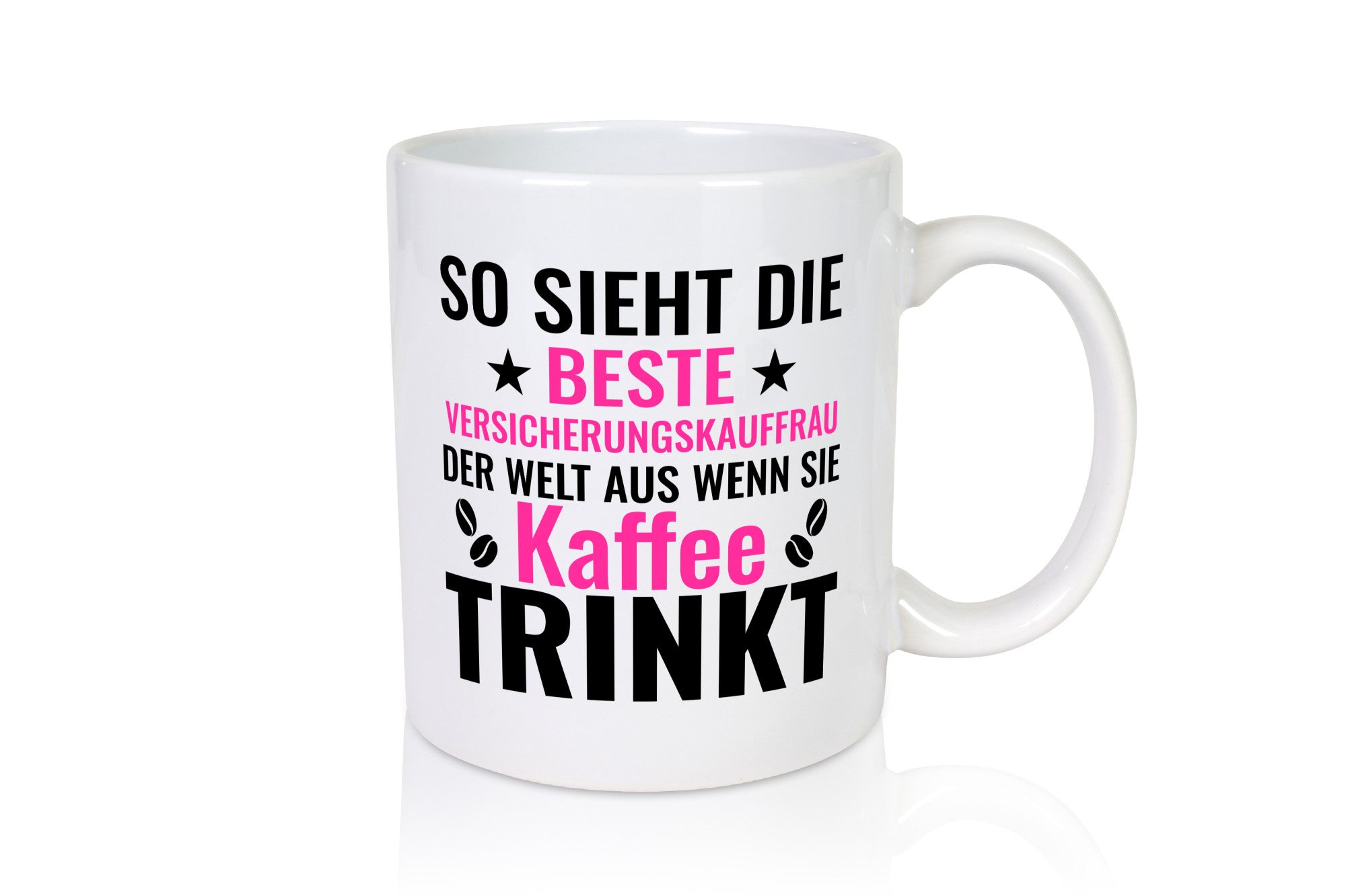 Kaffee trinkt: Versicherungskauffrau | Kauffrau Geschenk Humor Geschenkidee