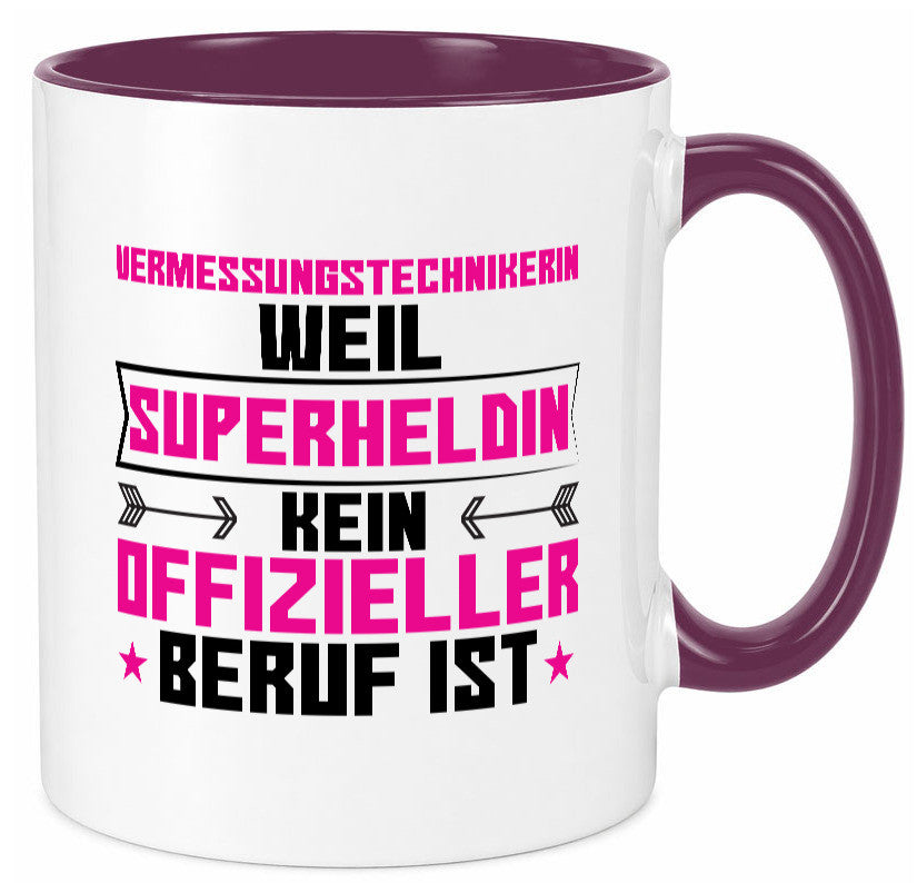 Superheldin Vermessungstechnikerin | Techniker Humor Geschenkidee Tasse