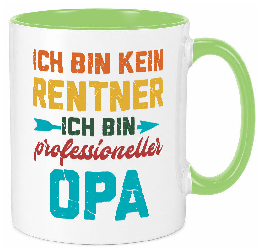 Ich bin Professioneller Opa | Rentner Großvater Geschenkidee Familie Humor Tasse