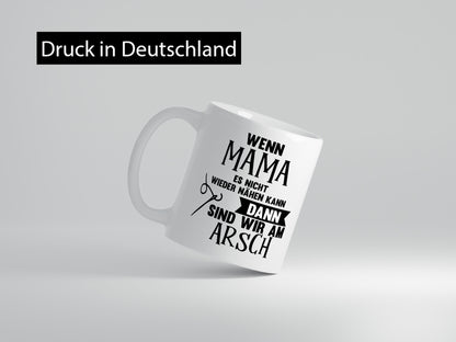 Wenn mama es nicht nähen kann | Nähmaschiene Nadel Geschenkidee Familie Humor