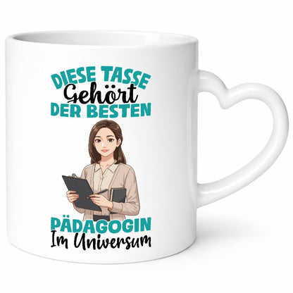 Im Universum: Pädagogin | Pädagogik lustig Humor Geschenkidee Geschenk Tasse