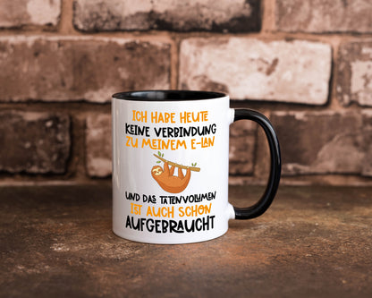 Tatenvolumen aufgebraucht | Spruch Humor Faultier Tierliebhaber Geschenkidee