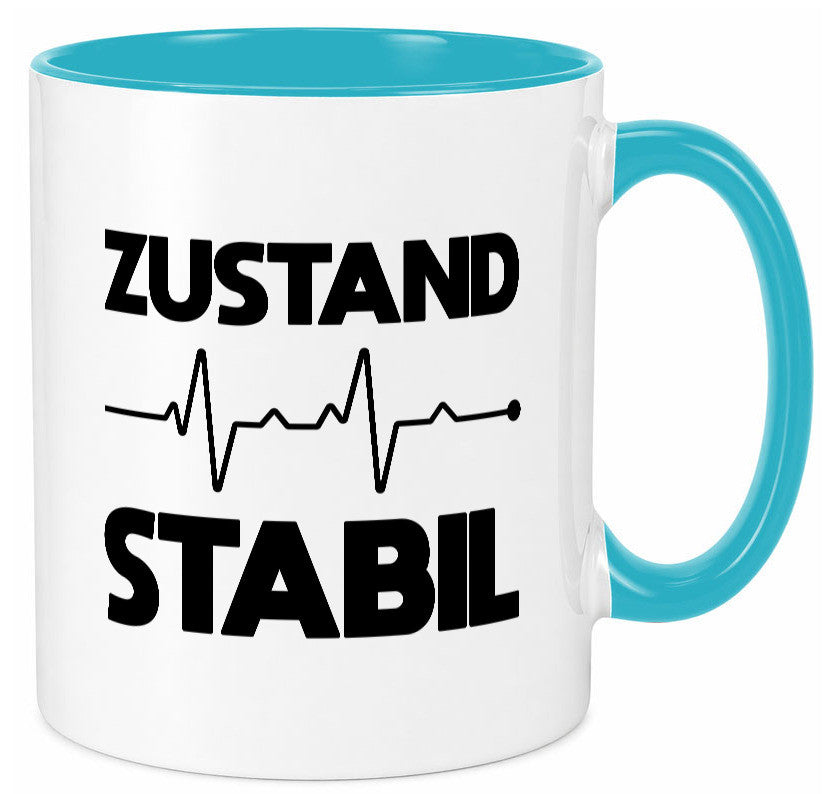 Zustand Stabil | Herzschlag Heartbeat lustiger Spruch Geschenk Humor