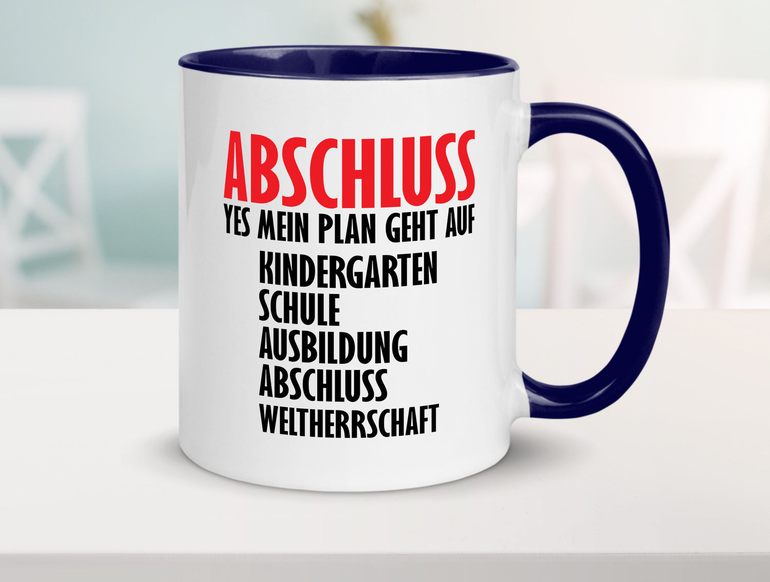 Abschluss Bachelor Geschenkidee Humor Tasse