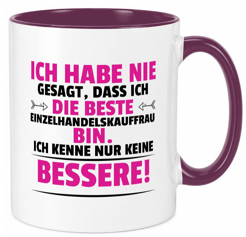 Die Beste Einzelhandelskauffrau | Einzelhandel Geschenkidee Humor Tasse
