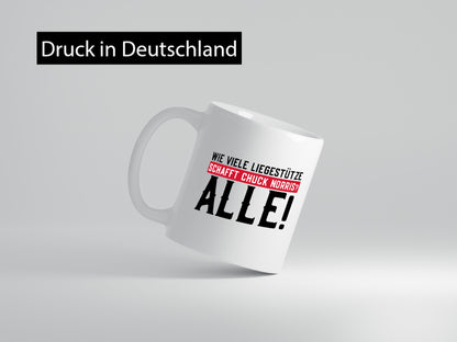 Liegestütze | Chuck Norris Witz Nerd witziger Spruch lustiger Geschenk Humor