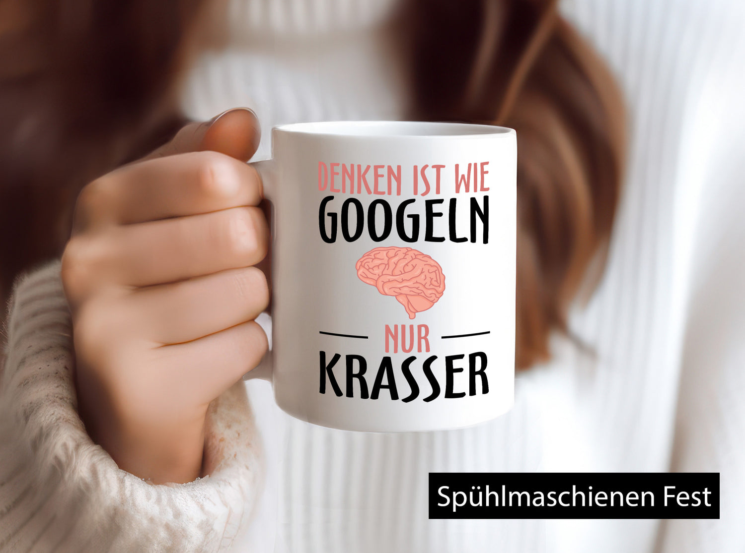 Denken ist wie Googeln | Krass lustiger Spruch Gehirn lustig Humor Geschenkidee