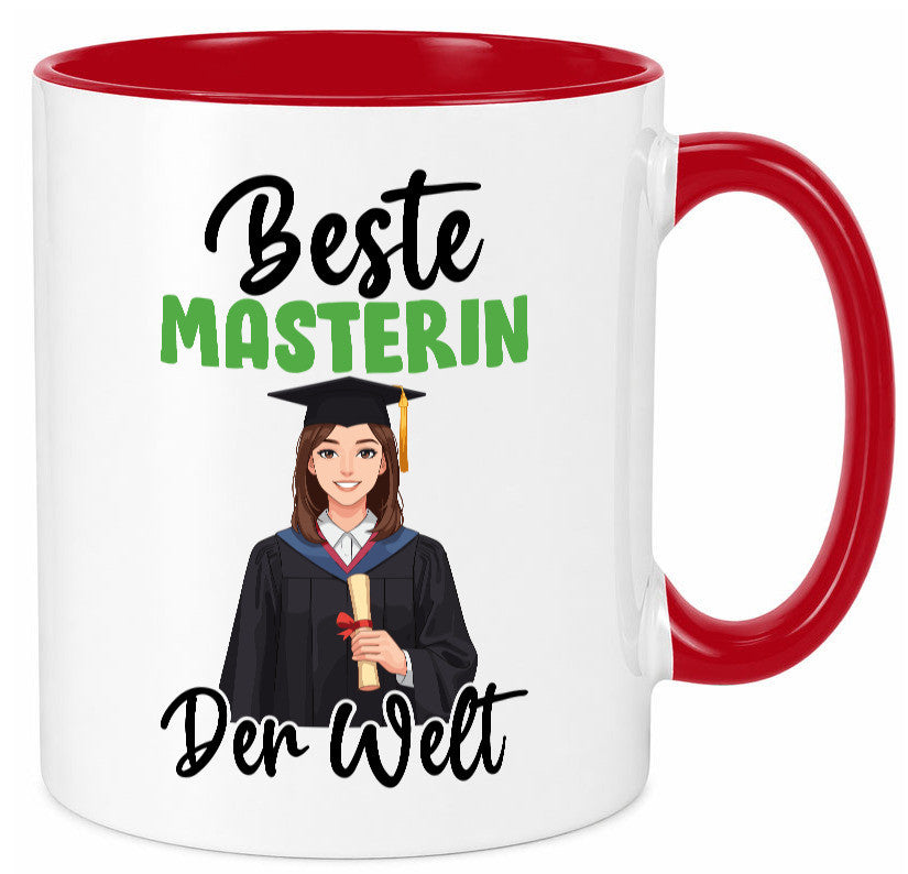 Beste Masterin | Student Uni Studium Humor Geschenkidee Tasse