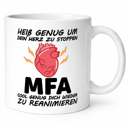 MFA Tasse | Herz Motiv Krankenpfleger Statement lustiger Spruch Geschenk Humor