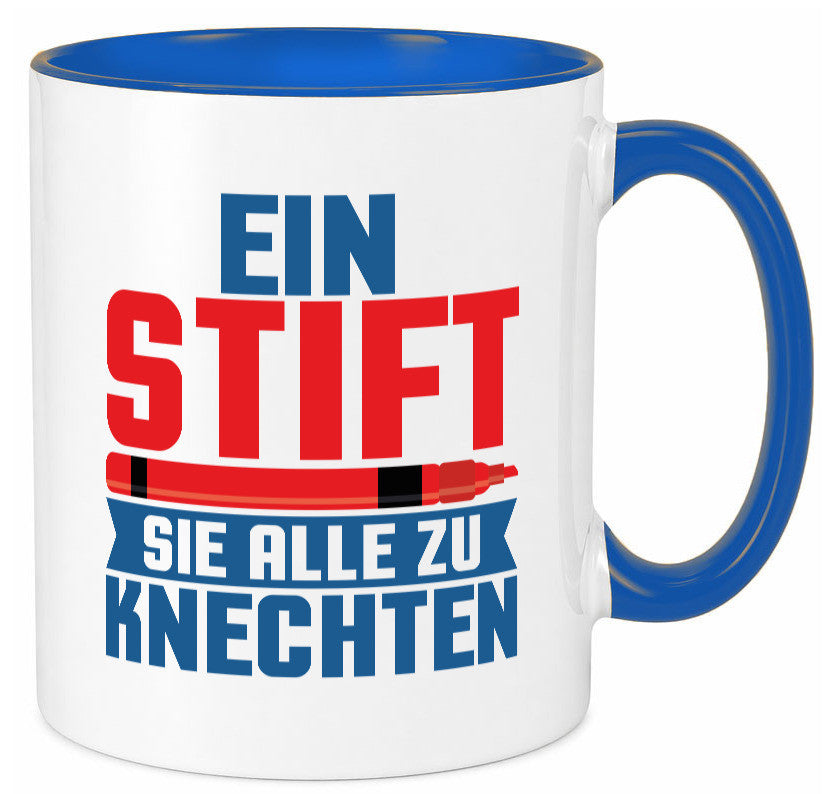 Knechten | Lehrerin Lehrer Unterricht Kollege v2 lustiger Spruch Geschenk Tasse