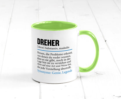 Dreher Humor | Fräser Zerspannungsmechaniker Geschenkidee Tasse
