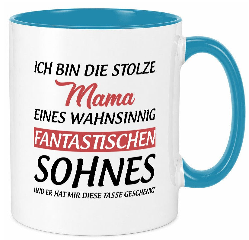 Stolze Mama | Sohn hat mir diese Tasse geschenkt Geschenkidee Familie Humor