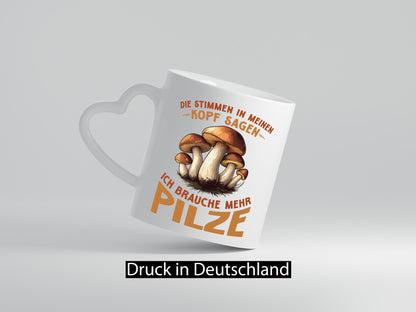 Ich brauche mehr Pilze | Pilzsammler Pilzsucher v2 Humor Geschenkidee Tasse