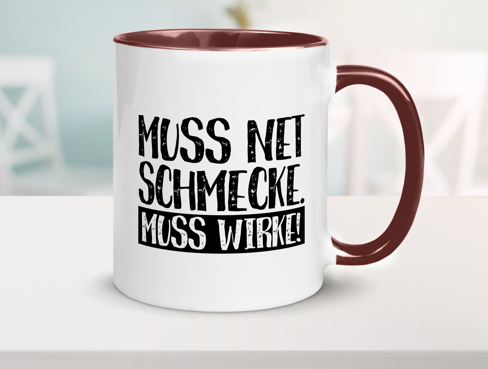 Muss net schmecken, wirken! | Medizin lustig Humor Geschenkidee Geschenk Tasse