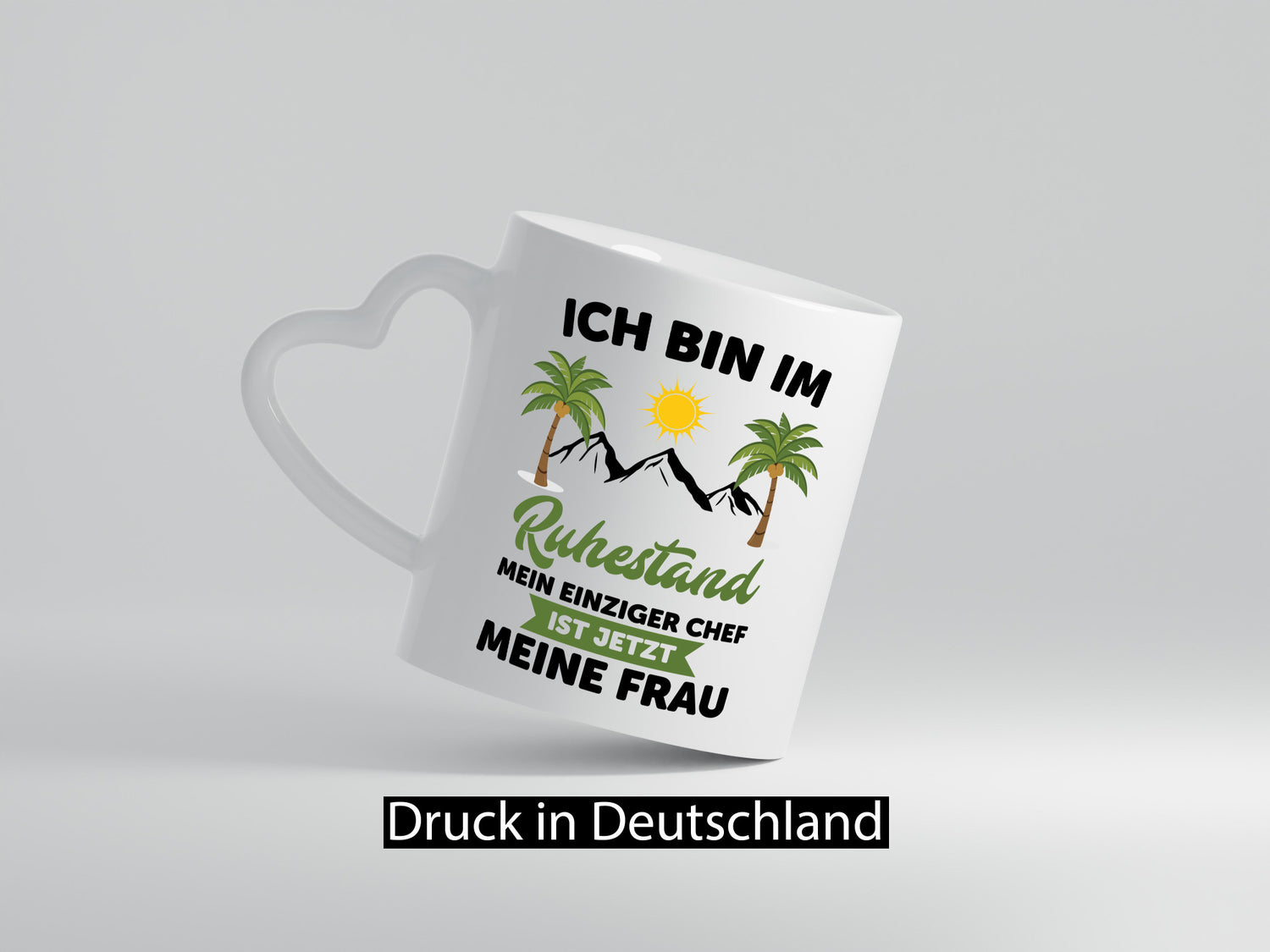 Ruhestand | Meine Frau ist der Chef rentner Humor Jubiläum Geschenkidee Tasse