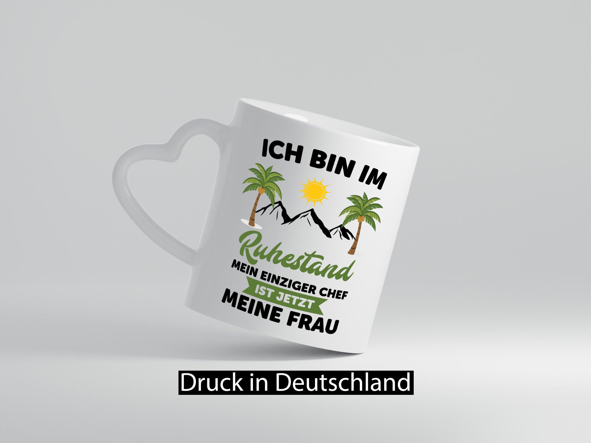 Ruhestand | Meine Frau ist der Chef rentner Humor Jubiläum Geschenkidee Tasse