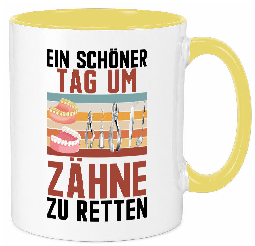 Ein schöner Tag um zähne zu retten | Zahnarzt Geschenk Humor Geschenkidee