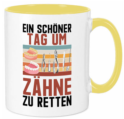 Ein schöner Tag um zähne zu retten | Zahnarzt Geschenk Humor Geschenkidee