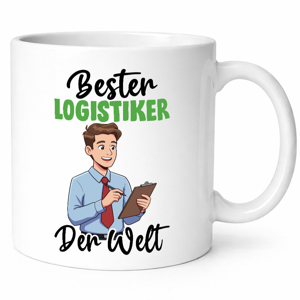 Bester Logistiker | Berufe Logistik v2 lustig Arbeit Kollegen Büro Geschenk Tasse