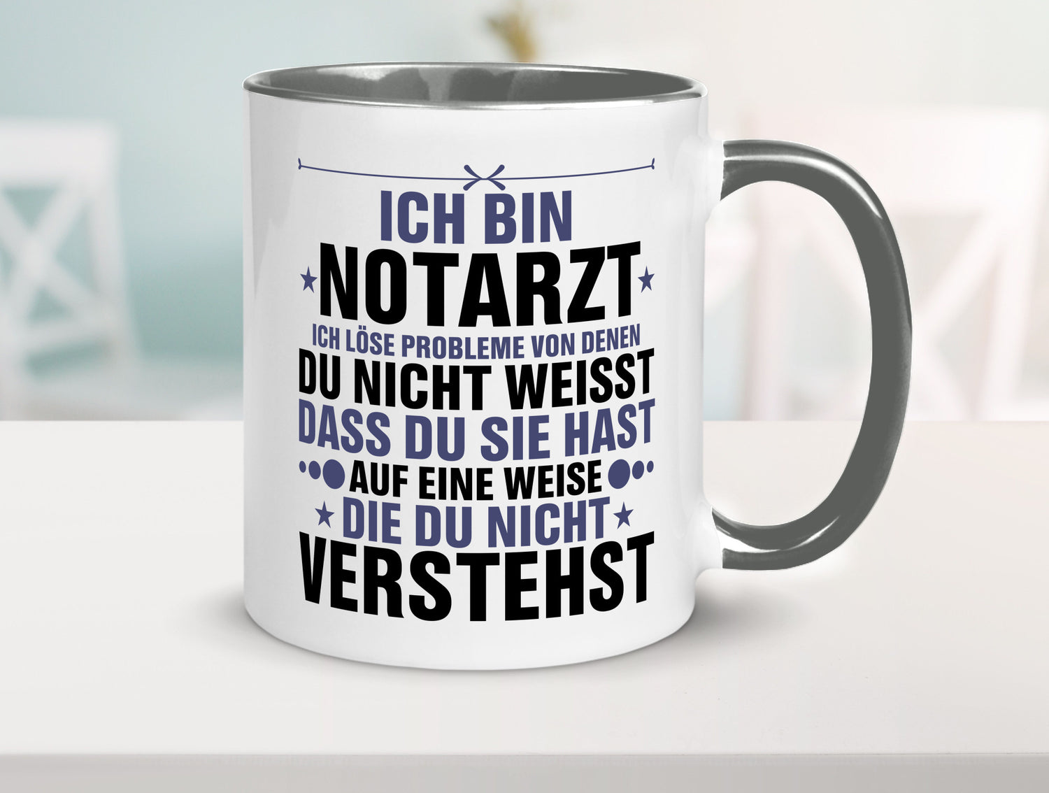 Löse Probleme: Notarzt | Arzt v2 Geschenkidee Humor Tasse